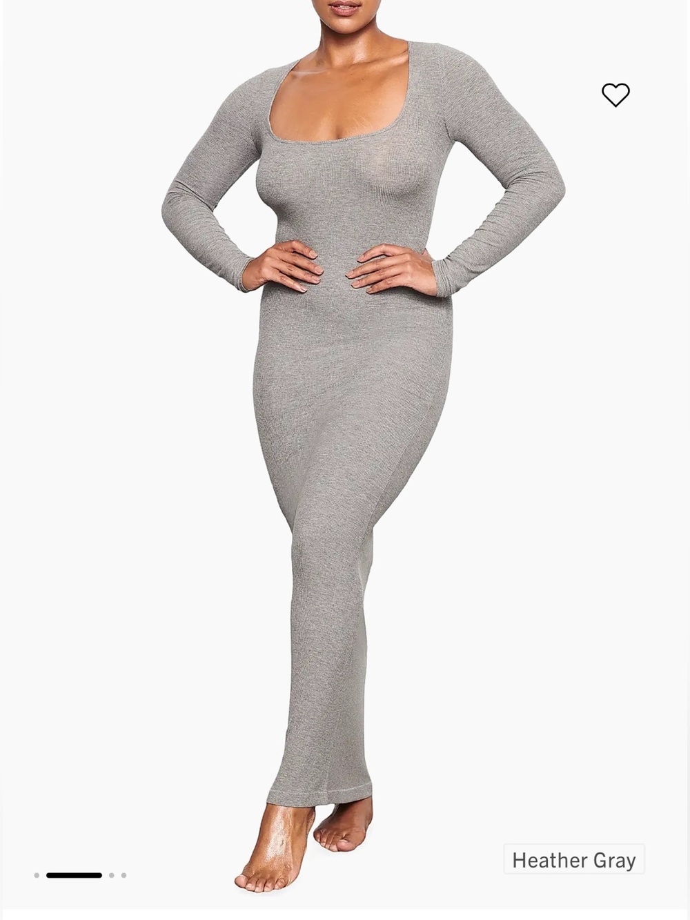 NWT Skims Soft Lounge Long-Sleeve Dress - Picture 1 of 6